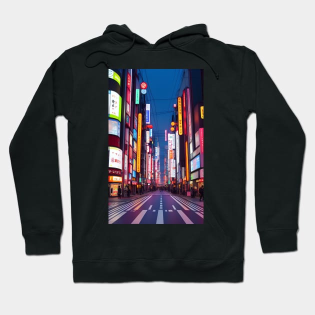 Neon Tokyo Dreams Hoodie by aestheticand